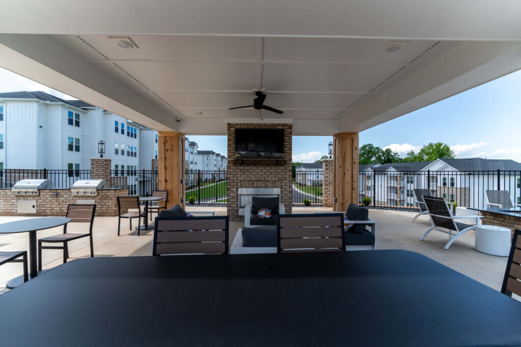 The Streams Apts - Outside Covered Sitting Area