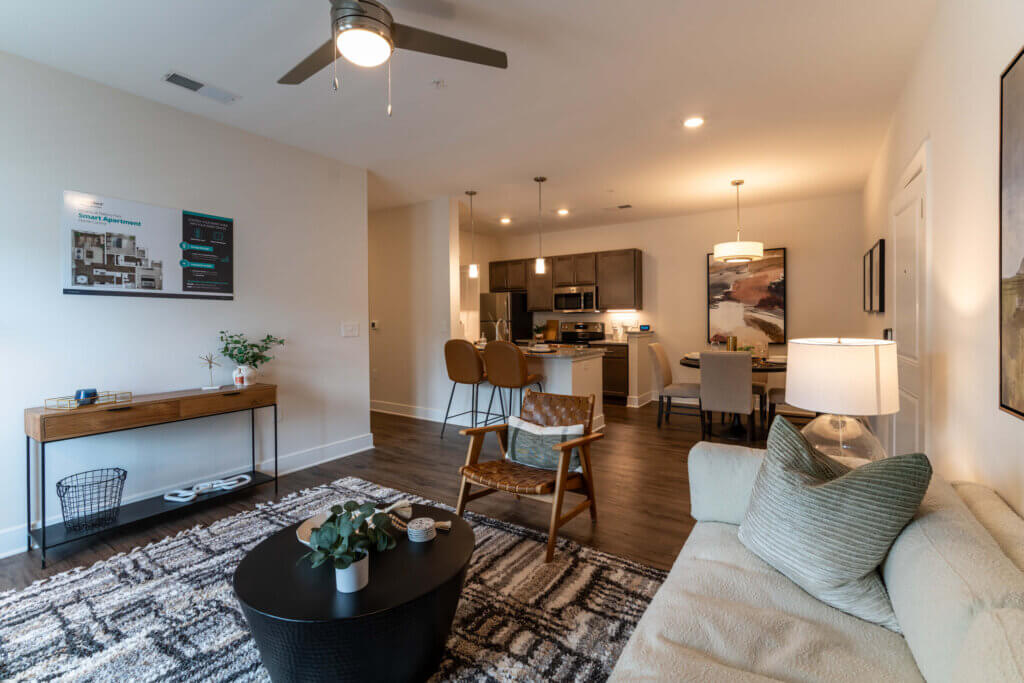 The Streams Apts - Interior Sitting Design with Dining Area